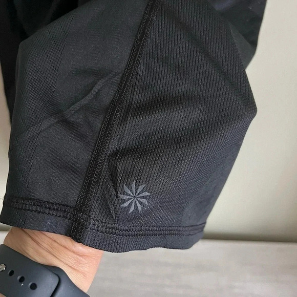 Athleta Black Surge Mesh Racerback Tank Top Size XL - Picture 6 of 9